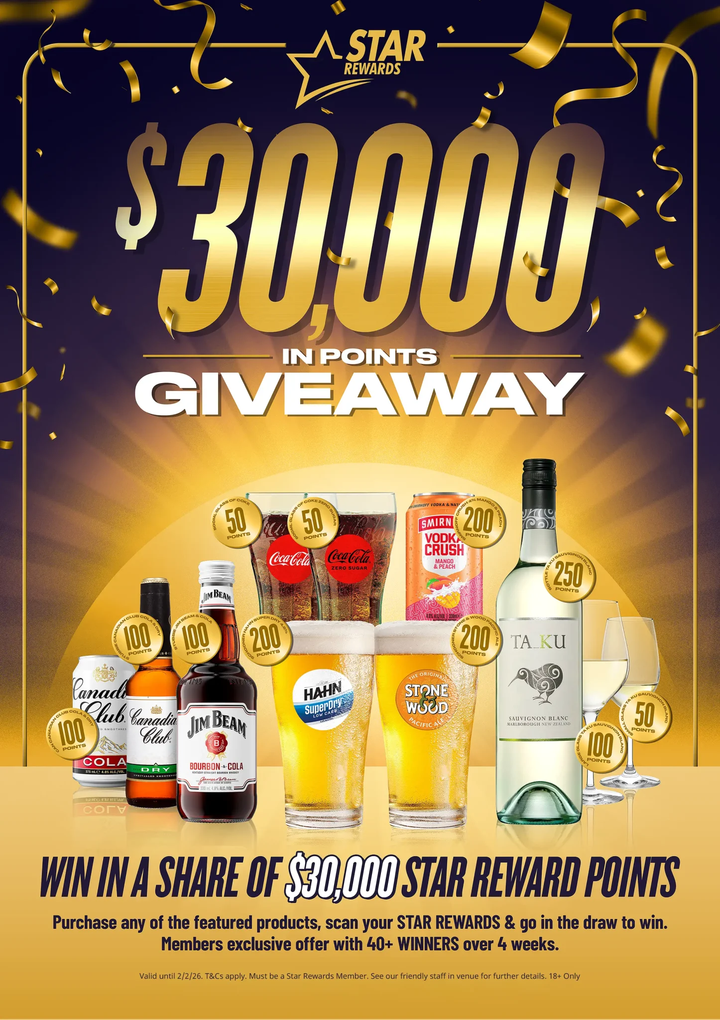 Star Rewards Points Giveaway